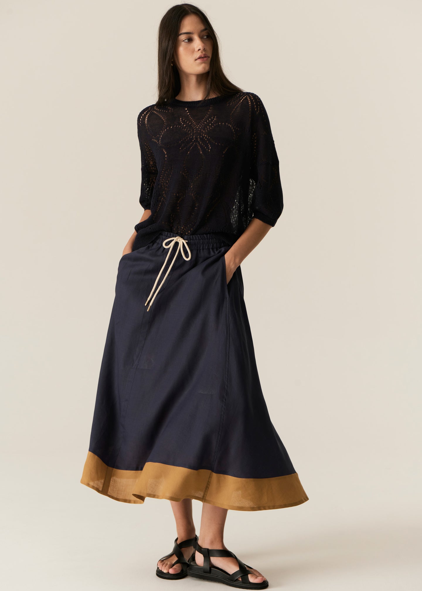Milton Pointelle Tee Ink