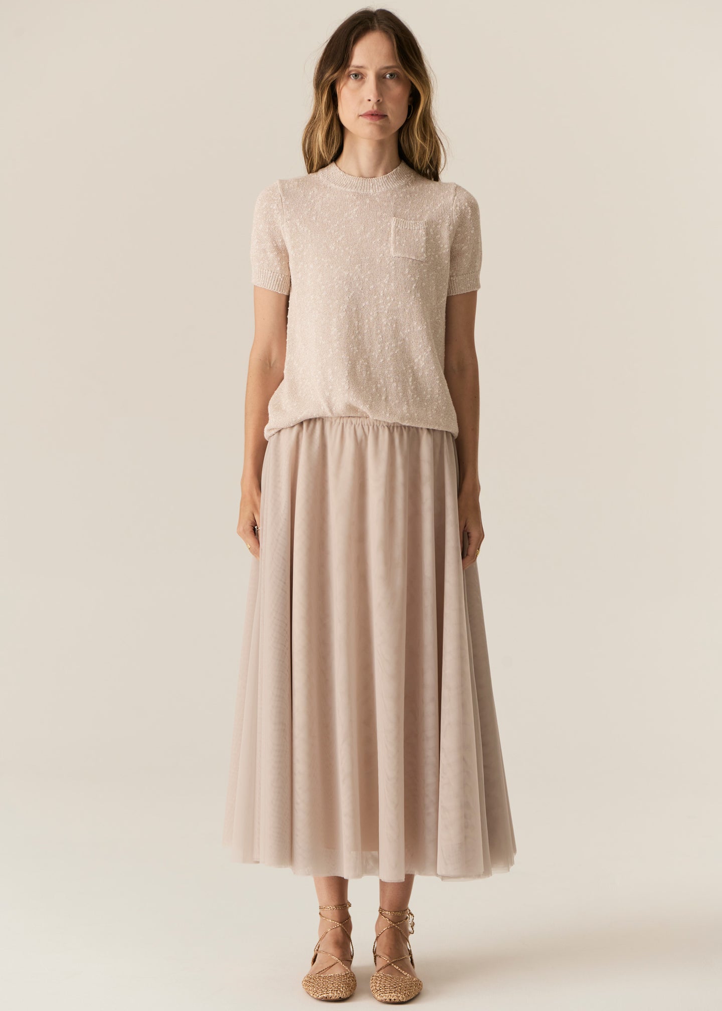 Pax Lurex Tee Pink