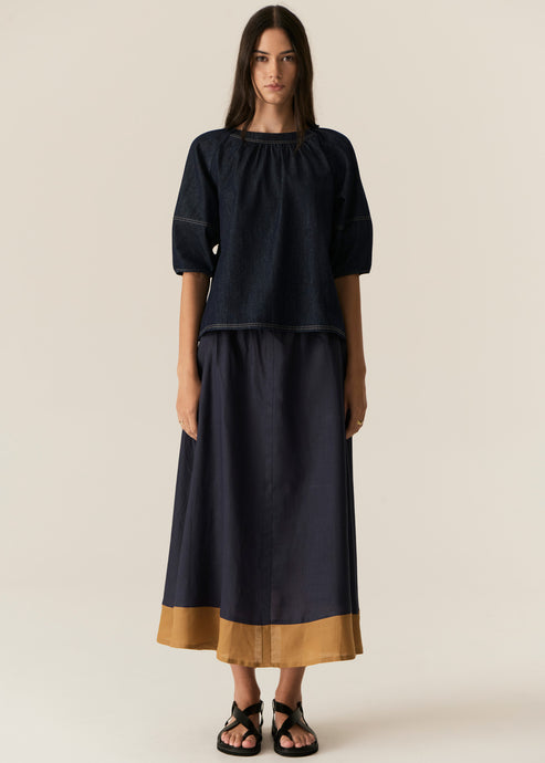 Carsen Top Dark Wash
