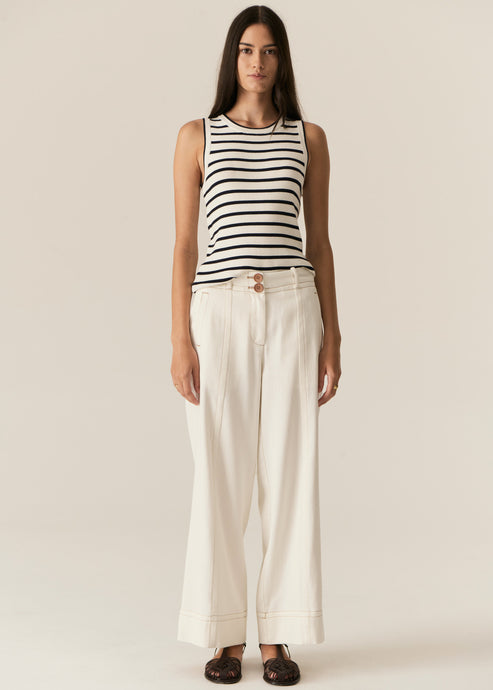 Luca Tank White/Ink