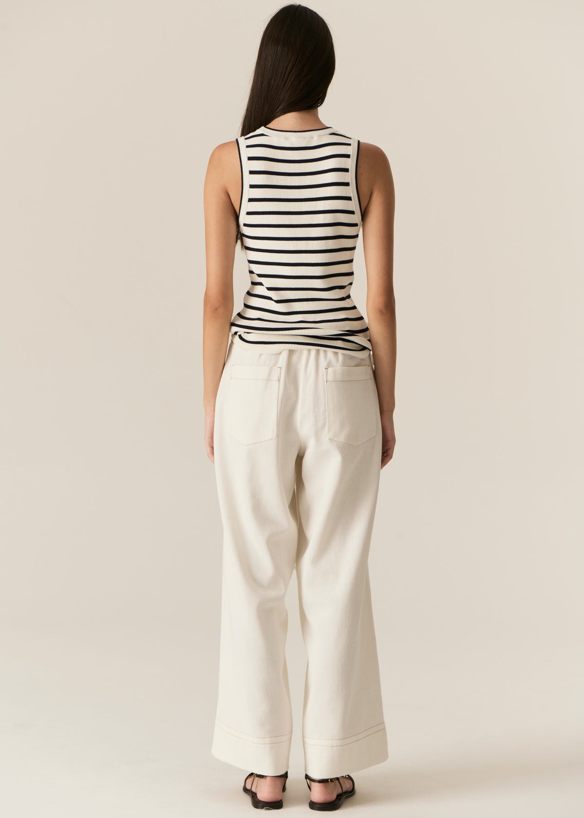 Luca Tank White/Ink