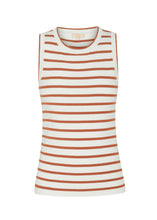 Load image into Gallery viewer, Luca Tank White/Camel