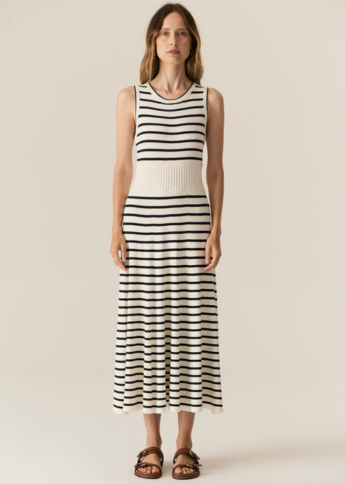 Luca Dress White/Ink