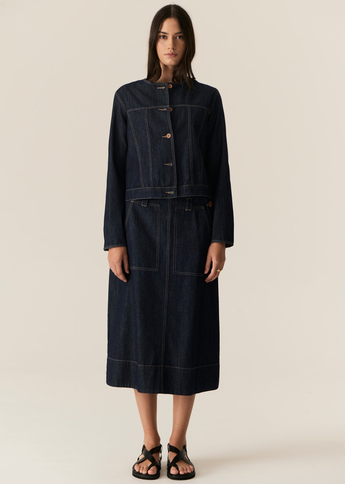 Carsen Jacket Dark Wash