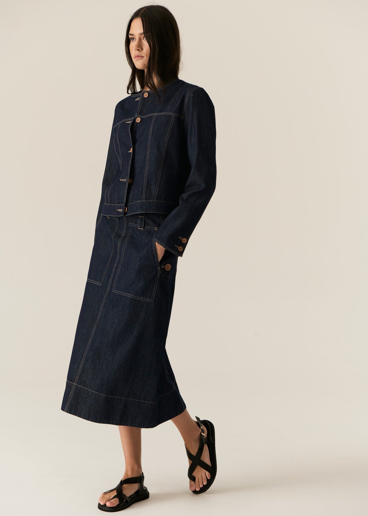 Carsen Jacket Dark Wash