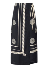 Load image into Gallery viewer, Tangle Wrap Skirt Black/Pebble