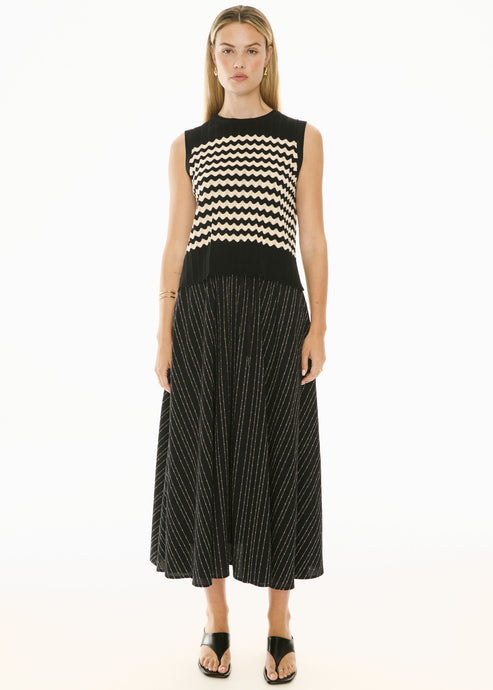 Bonde Tank Knit Black/Ivory