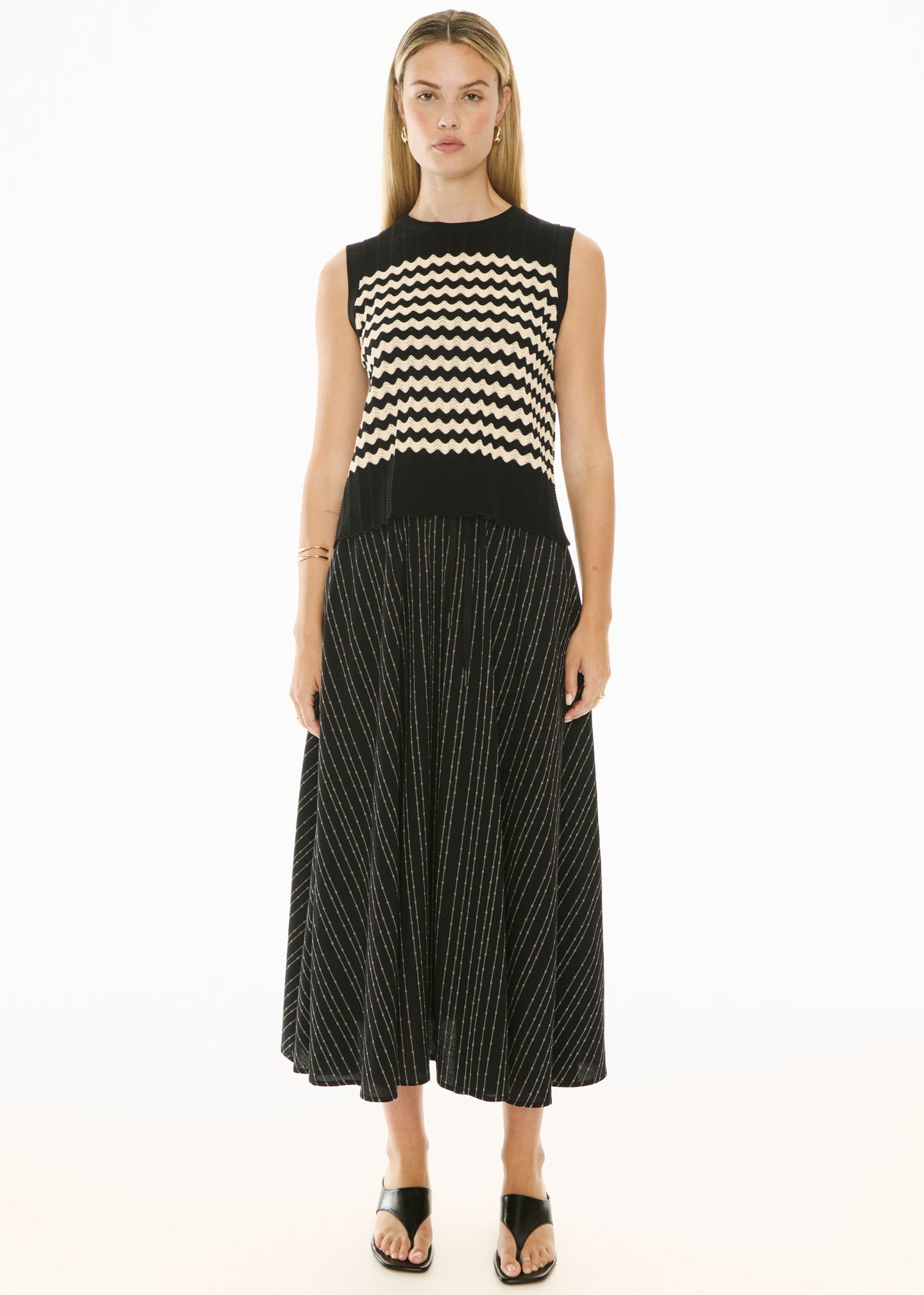 Bonde Tank Knit Black/Ivory