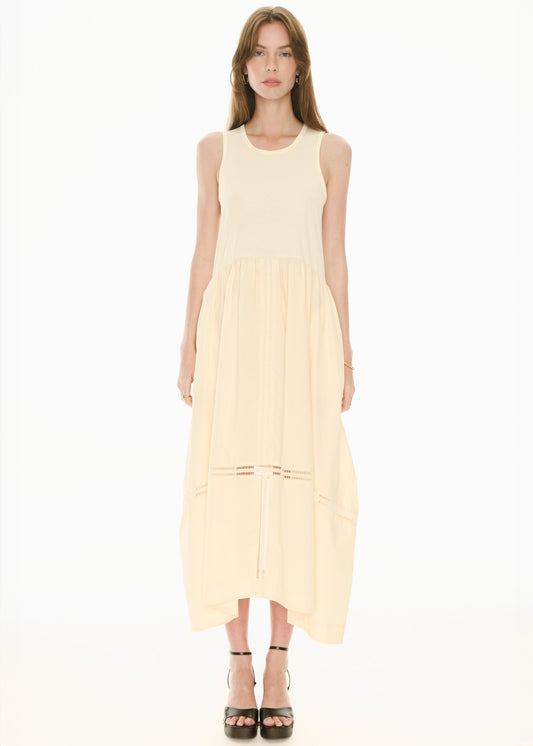 Orlo Lace Tank Dress Ivory