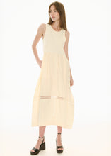 Load image into Gallery viewer, Orlo Lace Tank Dress Ivory