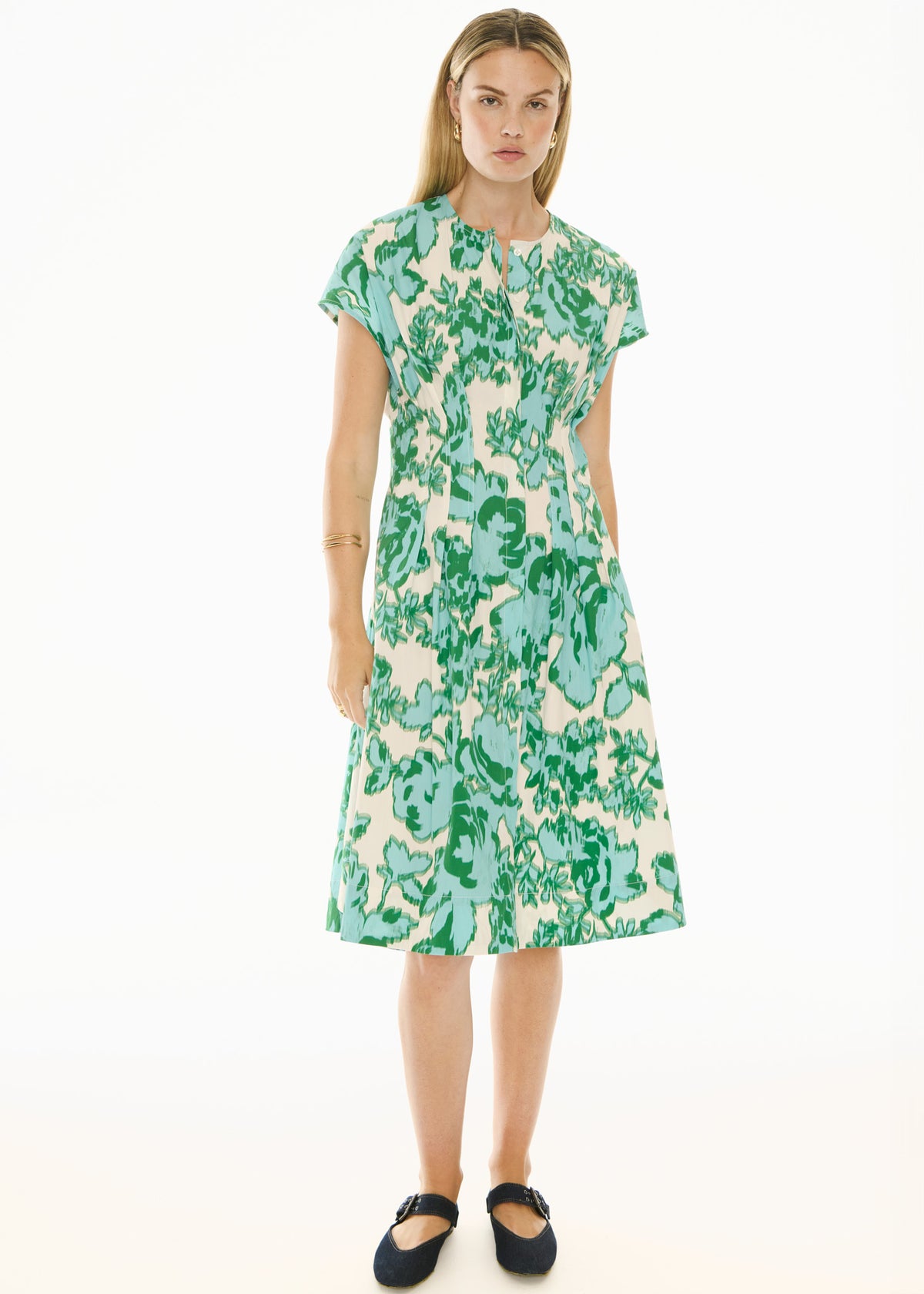 Jaine tucked Dress Static Floral