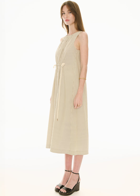 Fable Tank Dress Ivory/Ink