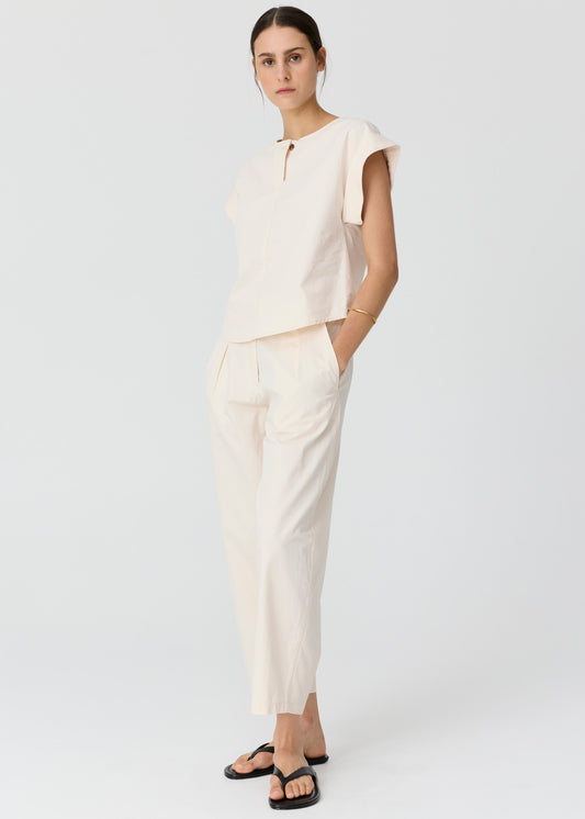 Alma Barrel Pant Pebble