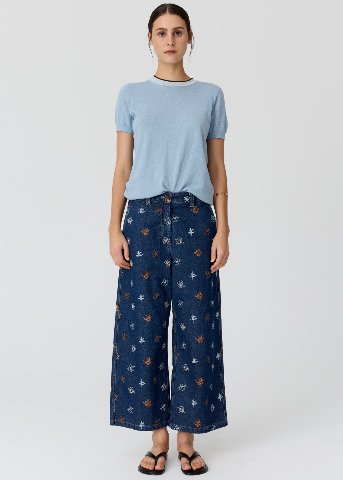 Dillon Tee w Tipping Blue/Choc