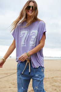 Vintage Rock and Roll 73 Tee - Washed Mauve