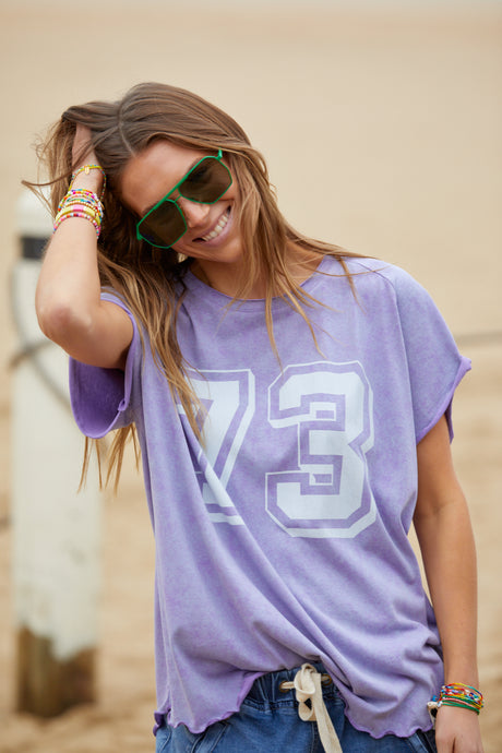 Vintage Rock and Roll 73 Tee - Washed Mauve