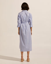 Load image into Gallery viewer, pinpoint dress - ocean stripe