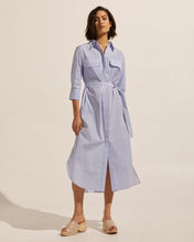 Load image into Gallery viewer, pinpoint dress - ocean stripe