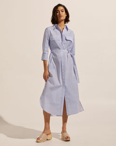pinpoint dress - ocean stripe