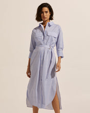 Load image into Gallery viewer, pinpoint dress - ocean stripe