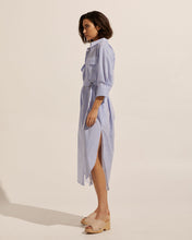 Load image into Gallery viewer, pinpoint dress - ocean stripe