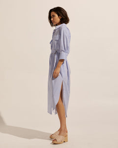 pinpoint dress - ocean stripe