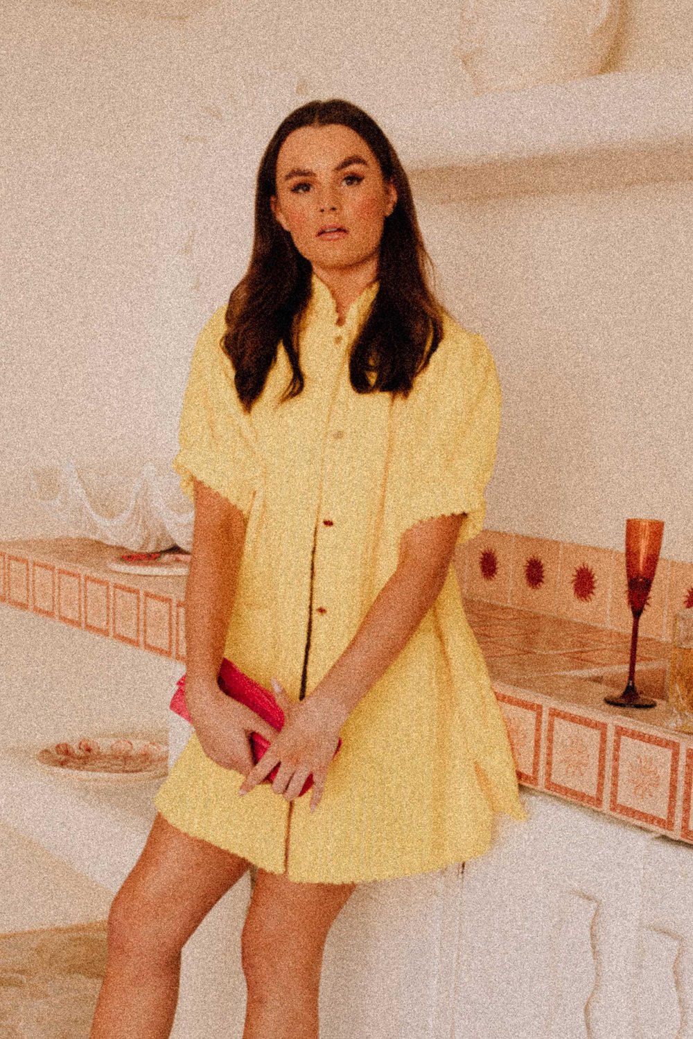 Puff dress Citron