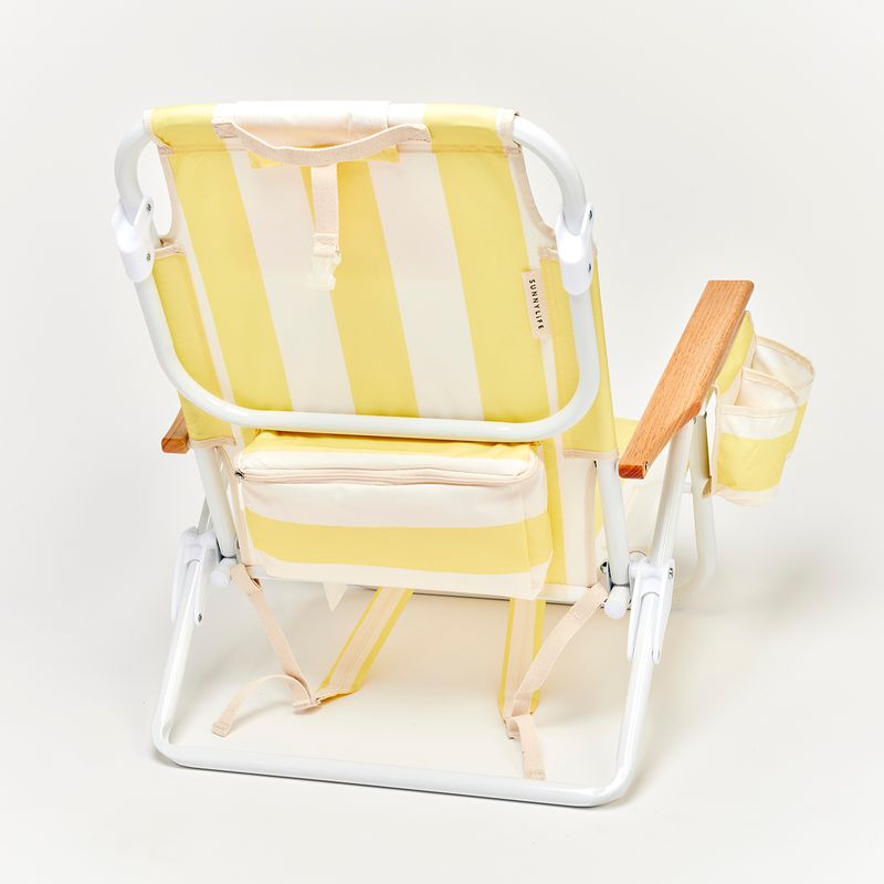 Deluxe Beach Chair La Mer Limon Stripe