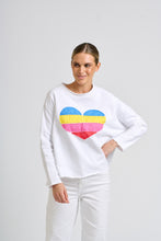 Load image into Gallery viewer, Amore Raw Sweatshirt - White / Heart