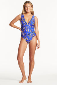 Carnivale' Spliced One Piece Cobalt