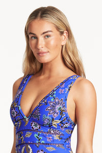 Carnivale' Spliced One Piece Cobalt