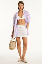 Load image into Gallery viewer, Tidal Linen Beachcomber Skirt White