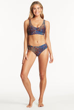 Load image into Gallery viewer, Hunter  Mid Bikini Pant Blue