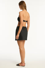 Load image into Gallery viewer, Tidal Linen Beachcomber Skirt Black