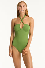 Load image into Gallery viewer, Nouveau Halter Bandeau One Piece Fern