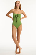 Load image into Gallery viewer, Nouveau Halter Bandeau One Piece Fern