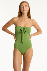 Nouveau Halter Bandeau One Piece Fern