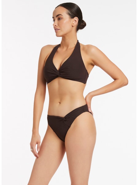 Jetset Twist Front Pant Black