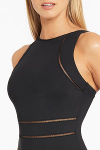 Essentials High Neck Multifit One Piece Black