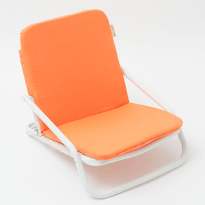 Cushioned Beach Chair Canvas Melon