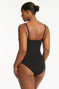 Scalloped Dd/E Bralette One Piece Black