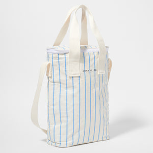 Drinks Cooler Bag Le Weekend Mid Blue-Cream
