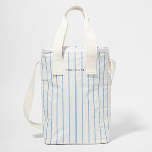 Drinks Cooler Bag Le Weekend Mid Blue-Cream