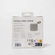 Load image into Gallery viewer, Portable Travel Speaker The Vacay Olive Stripe