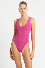 Load image into Gallery viewer, mara onepiece fuchsia shimmer