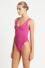 Load image into Gallery viewer, mara onepiece fuchsia shimmer
