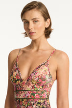 Load image into Gallery viewer, Wildflower Spliced Tri One Piece Pink