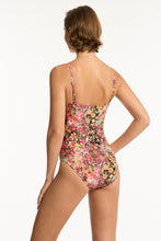 Load image into Gallery viewer, Wildflower Spliced Tri One Piece Pink