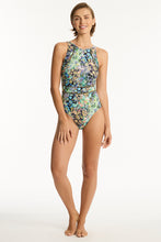 Load image into Gallery viewer, Wildflower High Neck Multifit One Piece Sea