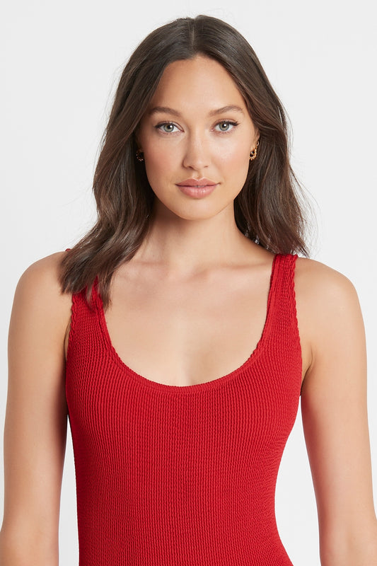 madison one piece Baywatch Red Eco